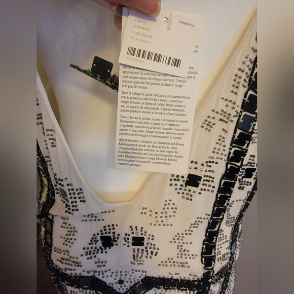 NWT Free People beaded Speak Easy dress size 10 - Picture 4 of 4